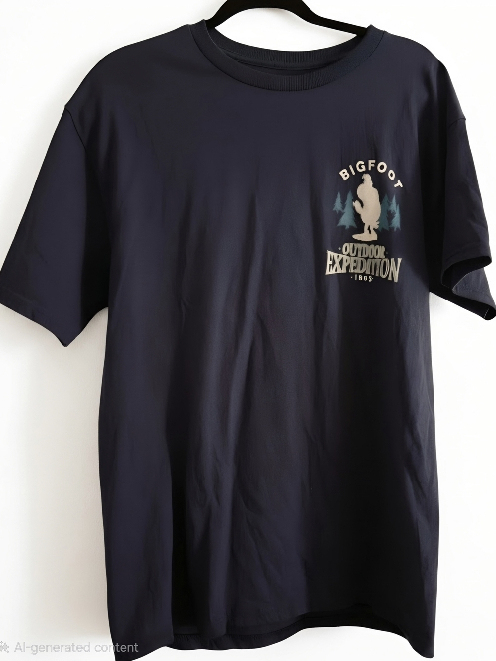 Disney Bigfoot Outdoor Expedition 1995 Max Goofy T Shirt Mens M Navy Retro